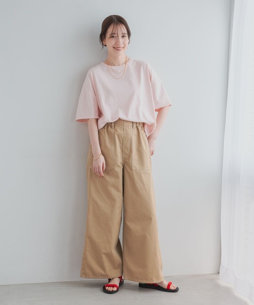 studio CLIP(スタディオクリップ)の「コットンコクーンTシャツ(Tシャツ/カットソー・レディース・オフホワイト/その他1/ラベンダー/ピンク/スモーク・MEDIUM/LARGE)」の20枚目の写真