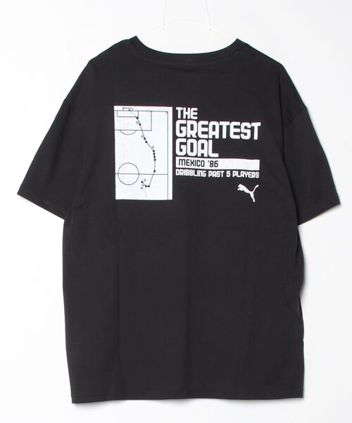 PUMA（プーマ）の「プーマ PUMA ESS ELEVATED MX フットボール Tシャツ（Tシャツ/カットソー・メンズ・ホワイト/ブラック・S/M/L/LL/3L）」の3枚目の写真