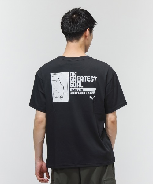 PUMA（プーマ）の「プーマ PUMA ESS ELEVATED MX フットボール Tシャツ（Tシャツ/カットソー・メンズ・ホワイト/ブラック・S/M/L/LL/3L）」の5枚目の写真