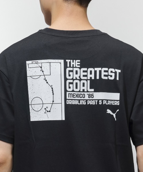 PUMA（プーマ）の「プーマ PUMA ESS ELEVATED MX フットボール Tシャツ（Tシャツ/カットソー・メンズ・ホワイト/ブラック・S/M/L/LL/3L）」の8枚目の写真