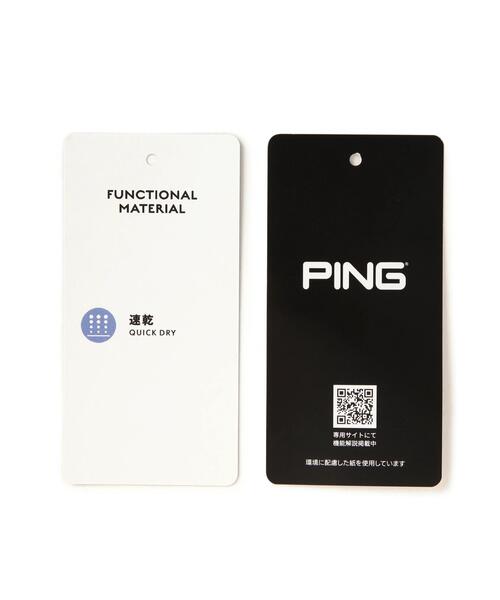 PING(ピン)の「【PING APPAREL】Mr.PINGジャカード半袖リラックスポロシャツ(ポロシャツ・レディース・ホワイト/グリーン/ネイビー・L/S/M/LL)」の10枚目の写真