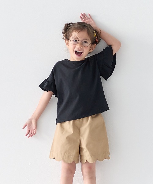 セール】袖フリル半袖Tシャツ（Tシャツ/カットソー）｜GITA（ジータ