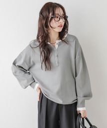 La-gemme（ラジェム）の「前後2way 配色ヘンリーネック ニットトップス（ベスト）」
