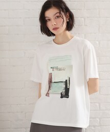 THE SHOP TK  | 【ひんやり／吸水速乾／UV】ロゴアソートクルーネックTシャツ(Tシャツ/カットソー)
