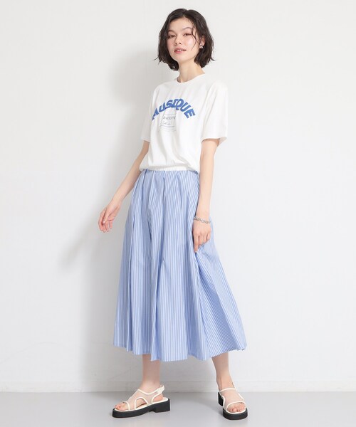 THE SHOP TK （ザ ショップ ティーケー ）の「【ひんやりさらさら】ロゴアソートクルーネックTシャツ（Tシャツ/カットソー・レディース・ブラック/ホワイト系3/オフホワイト/ブラウン系その他2/アイボリー系/ブラック系その他・12/13）」の9枚目の写真