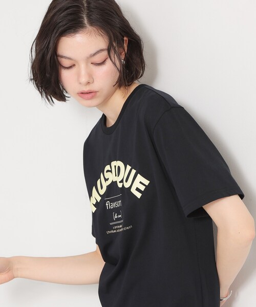 THE SHOP TK （ザ ショップ ティーケー ）の「【ひんやりさらさら】ロゴアソートクルーネックTシャツ（Tシャツ/カットソー・レディース・ブラック/ホワイト系3/オフホワイト/ブラウン系その他2/アイボリー系/ブラック系その他・12/13）」の11枚目の写真
