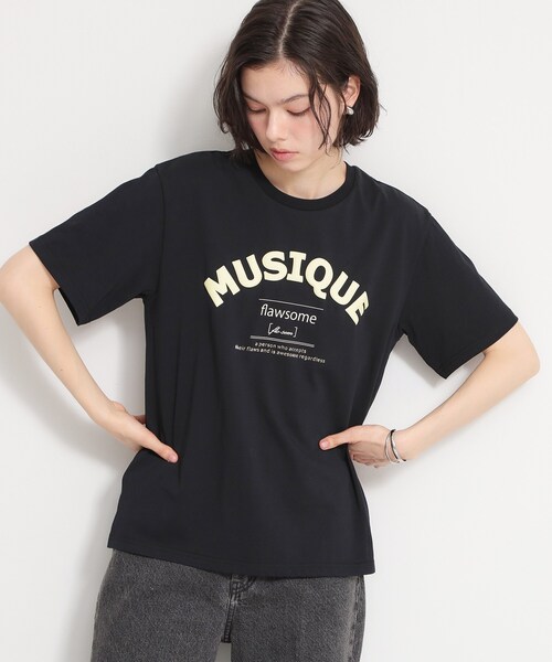 THE SHOP TK （ザ ショップ ティーケー ）の「【ひんやりさらさら】ロゴアソートクルーネックTシャツ（Tシャツ/カットソー・レディース・ブラック/ホワイト系3/オフホワイト/ブラウン系その他2/アイボリー系/ブラック系その他・12/13）」の12枚目の写真