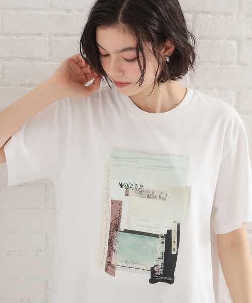 THE SHOP TK （ザ ショップ ティーケー ）の「【ひんやりさらさら】ロゴアソートクルーネックTシャツ（Tシャツ/カットソー・レディース・ブラック/ホワイト系3/オフホワイト/ブラウン系その他2/アイボリー系/ブラック系その他・12/13）」の20枚目の写真