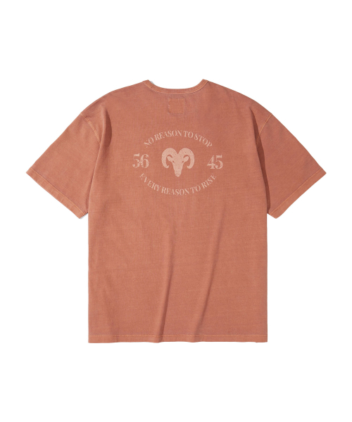 KALAPATTHAR（カラパタール）の「VINTAGE COW GRAPHIC SHORT-SLEEVED POCKET T-SHIRT - ORANGE（Tシャツ/カットソー・メンズ・その他・LARGE/X-LARGE/MEDIUM）」の4枚目の写真