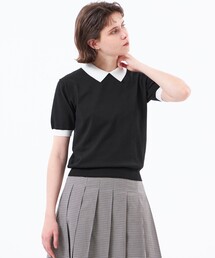 【WEB&一部店舗限定】ポロカラーニット