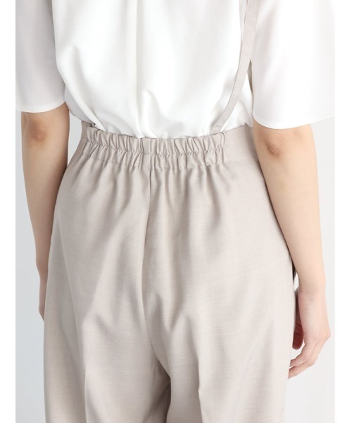 最終大サービスです‼️ LOUNIE 新品 オフホワイト サスペンダー付きパンツ セール】サスペンダー付きワイドパンツ（その他パンツ）｜fifth