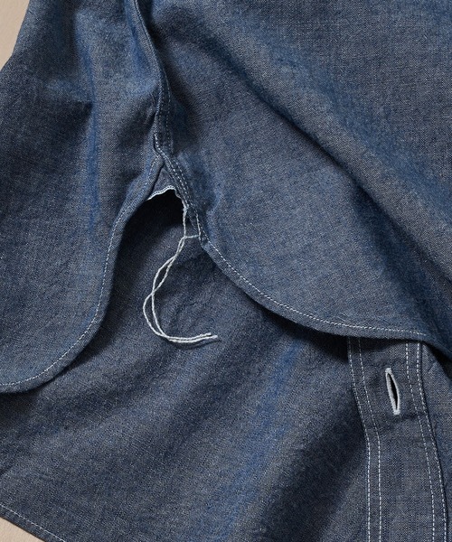 Buzz Rickson's(バズリクソンズ)の「【BUZZ RICKSON'S/バズリクソンズ】BLUE CHAMBRAY WORK SHIRT(シャツ/ブラウス・メンズ・ブルー・XXL/XL/L)」の4枚目の写真