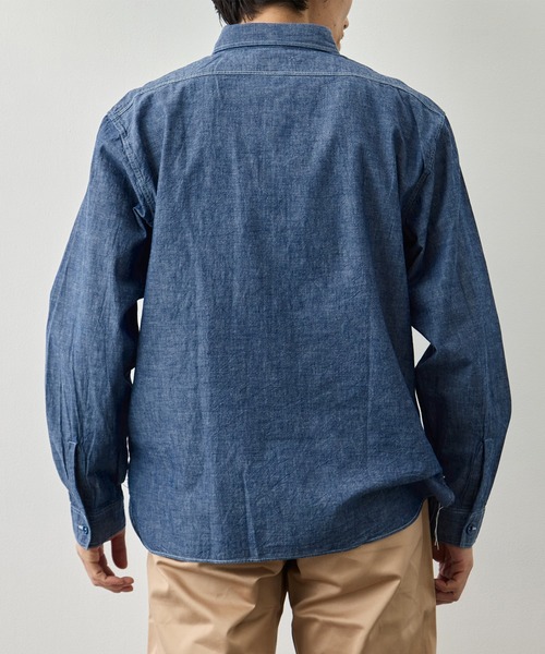 Buzz Rickson's(バズリクソンズ)の「【BUZZ RICKSON'S/バズリクソンズ】BLUE CHAMBRAY WORK SHIRT(シャツ/ブラウス・メンズ・ブルー・XXL/XL/L)」の5枚目の写真