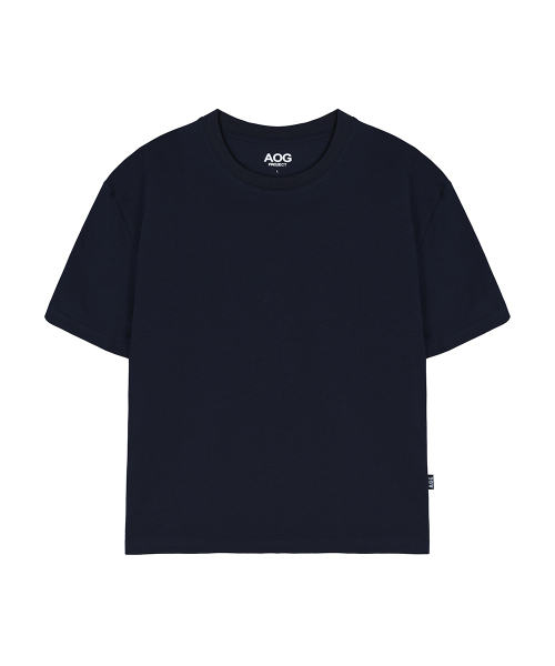 AOG PROJECT(エイオージープロジェクト)の「ソリッドクロップ半袖Tシャツ(ネイビー)(Tシャツ/カットソー・メンズ・ネイビー・LARGE/X-LARGE)」の7枚目の写真