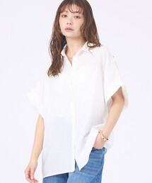 abahouse mavie（アバハウスマヴィ）の「【着痩せシルエット】フレンチスリーブシャツ（シャツ/ブラウス）」