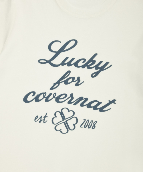 COVERNAT WOMAN(カバーナットウーマン)の「ウィメンズクローバーレタリングTシャツホワイト(Tシャツ/カットソー・レディース・その他・WM/WS)」の5枚目の写真