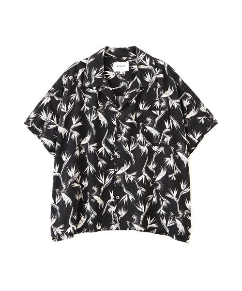 AVIREX（アヴィレックス）の「ALOHA STRELITZIA SHIRT（シャツ/ブラウス・レディース・ブルー/ブラック・F）」の5枚目の写真