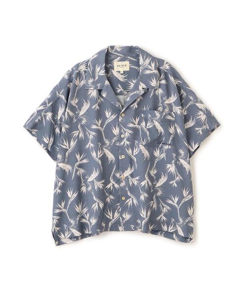 AVIREX（アヴィレックス）の「ALOHA STRELITZIA SHIRT（シャツ/ブラウス・レディース・ブルー/ブラック・F）」の11枚目の写真