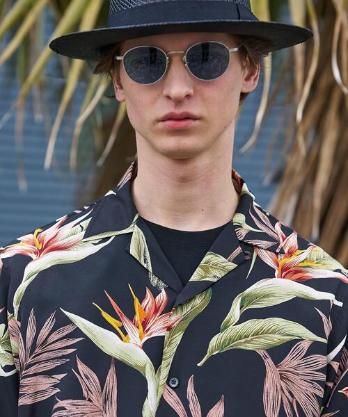 TAKEO KIKUCHI(タケオキクチ)の「【BOWLER HAT LABEL】トロピカルフローラル レーヨンシャツ(シャツ/ブラウス・メンズ・ベージュ系/ブラック系・03/02)」の7枚目の写真