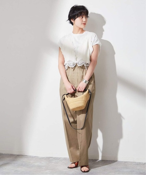 journal standard L'essage(ジャーナルスタンダードレサージュ)の「《追加》MAURIZIO MYKONOS/マウリツィオ ミコノス TOP ブラウス W8300577(シャツ/ブラウス・レディース・ブラック/ホワイト・MEDIUM)」の9枚目の写真