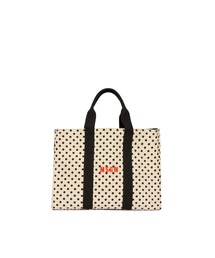 MSGM（エムエスジーエム）の「ポルカドット キャンバス ビッグトートバッグ（トートバッグ）」