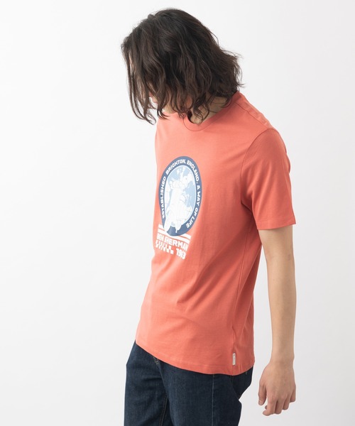Ben Sherman(ベンシャーマン)の「ワールドスクーターTシャツ(Tシャツ/カットソー・メンズ・コーラル・MEDIUM)」の3枚目の写真