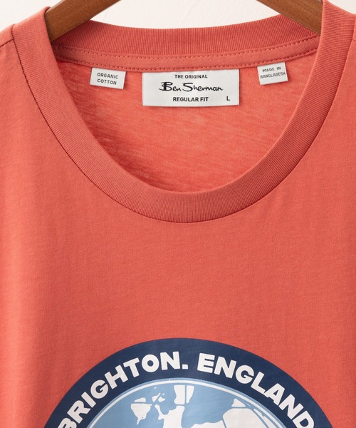 Ben Sherman(ベンシャーマン)の「ワールドスクーターTシャツ(Tシャツ/カットソー・メンズ・コーラル・MEDIUM)」の6枚目の写真
