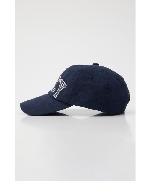 MOUSSY(マウジー)の「JC VARSITY LOGO BASEBALL キャップ(キャップ・レディース・ネイビー/ピンク・FREE)」の4枚目の写真
