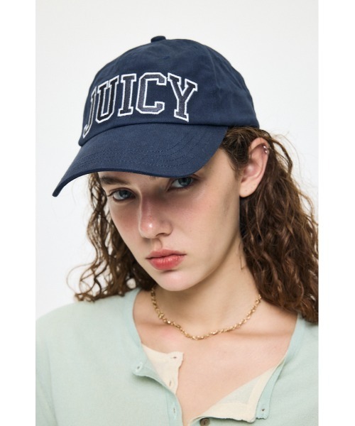 MOUSSY(マウジー)の「JC VARSITY LOGO BASEBALL キャップ(キャップ・レディース・ネイビー/ピンク・FREE)」の17枚目の写真