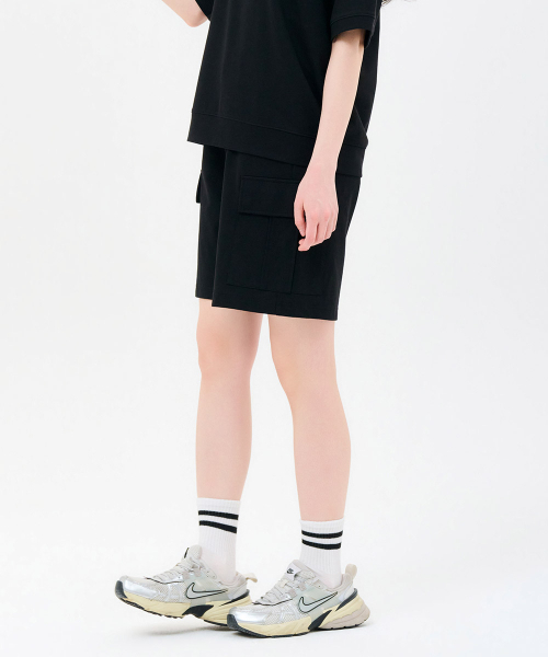 CHASECULT(チェイスカルト)の「共用コットンカーゴバミューダパンツ-FBRU2511D03(その他パンツ・メンズ・ブラック・67/70/76/82/86/92)」の5枚目の写真