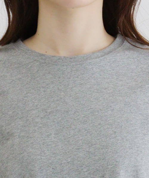 Pierrot(ピエロ)の「汗ジミ防止フレンチスリーブTシャツ(Tシャツ/カットソー・レディース・ブルー系その他/ラベンダー/ネイビー/ロイヤルブルー/杢グレー/オフホワイト・M/L/LL)」の13枚目の写真