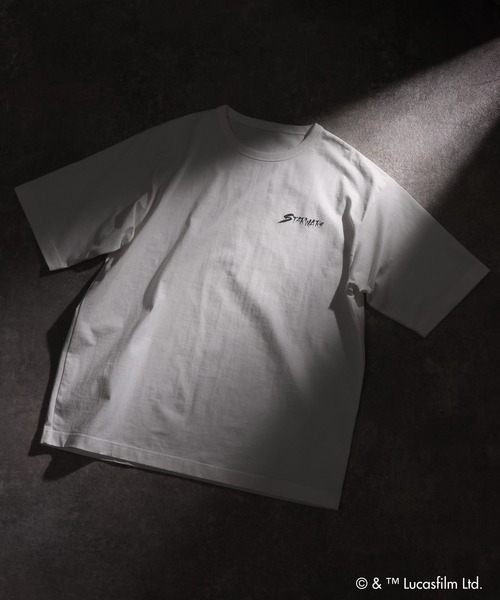 GLOBAL WORK(グローバルワーク)の「【STAR WARS(スター・ウォーズ)】/ヘビロッTEE半袖/666033(Tシャツ/カットソー・メンズ・ホワイト/ホワイト系その他2/チャコールグレー/ブラック・LARGE/MEDIUM)」の5枚目の写真
