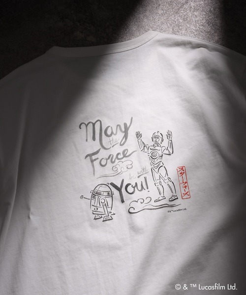 GLOBAL WORK(グローバルワーク)の「【STAR WARS(スター・ウォーズ)】/ヘビロッTEE半袖/666033(Tシャツ/カットソー・メンズ・ホワイト/ホワイト系その他2/チャコールグレー/ブラック・LARGE/MEDIUM)」の7枚目の写真