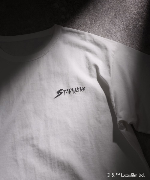 GLOBAL WORK(グローバルワーク)の「【STAR WARS(スター・ウォーズ)】/ヘビロッTEE半袖/666033(Tシャツ/カットソー・メンズ・ホワイト/ホワイト系その他2/チャコールグレー/ブラック・LARGE/MEDIUM)」の9枚目の写真