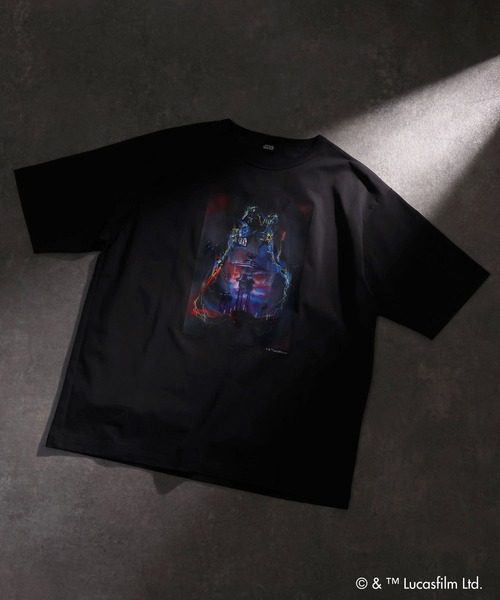 GLOBAL WORK(グローバルワーク)の「【STAR WARS(スター・ウォーズ)】/ヘビロッTEE半袖/666033(Tシャツ/カットソー・メンズ・ホワイト/ホワイト系その他2/チャコールグレー/ブラック・LARGE/MEDIUM)」の12枚目の写真