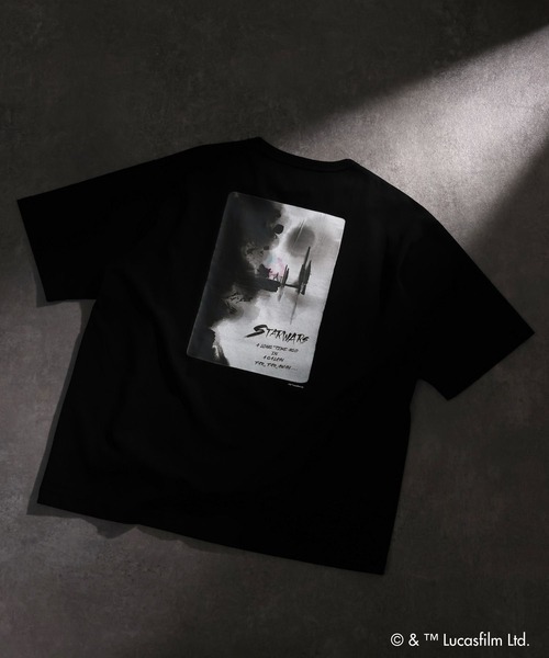 GLOBAL WORK(グローバルワーク)の「【STAR WARS(スター・ウォーズ)】/ヘビロッTEE半袖/666033(Tシャツ/カットソー・メンズ・ホワイト/ホワイト系その他2/チャコールグレー/ブラック・LARGE/MEDIUM)」の16枚目の写真