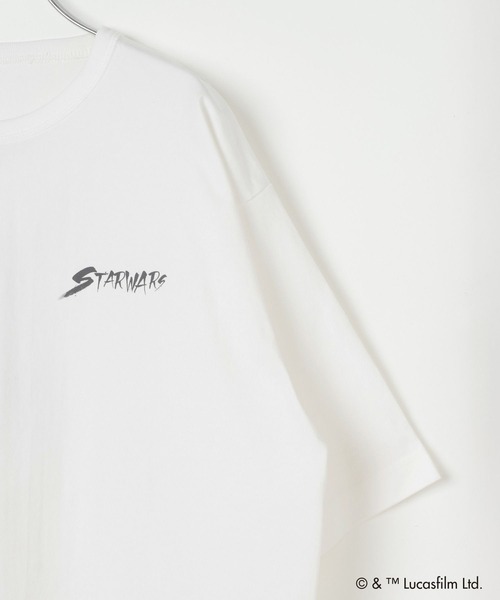 GLOBAL WORK(グローバルワーク)の「【STAR WARS(スター・ウォーズ)】/ヘビロッTEE半袖/666033(Tシャツ/カットソー・メンズ・ホワイト/ホワイト系その他2/チャコールグレー/ブラック・LARGE/MEDIUM)」の22枚目の写真
