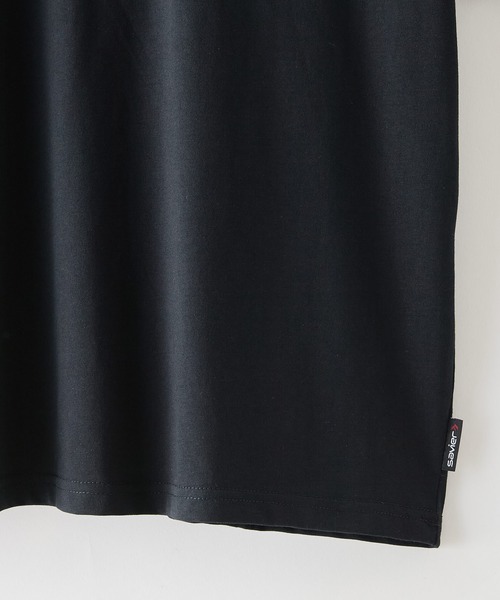 UNIIT(ユニット)の「【SAVIER/サビアー】×【ZERO STAIN/ゼロステイン】【NYロゴ立体刺繍】コラボ ハーフジップ Tシャツ オーバーサイズ 汗染み防止 ストリート・スケーター(Tシャツ/カットソー・メンズ・ホワイト/スミクロ・LARGE/MEDIUM)」の8枚目の写真