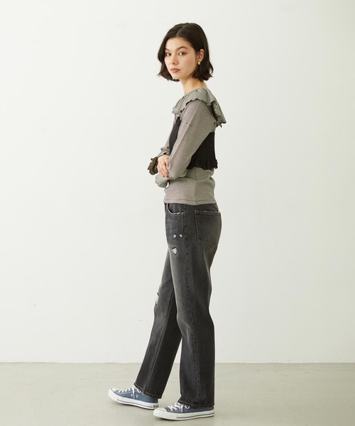 MILKFED.(ミルクフェド)の「2-PIECE SHEER CARDIGAN(カーディガン/ボレロ・レディース・ブラック/オフホワイト/ブルー・ONE SIZE)」の16枚目の写真