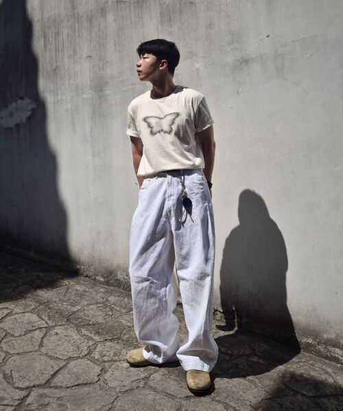REBRENNER（リブレンナー）の「DTF 20番手 ブラックバタフライスタンダード 半袖Tシャツ アイボリー（Tシャツ/カットソー・レディース・その他・SMALL/MEDIUM/LARGE/X-LARGE/2XL/3XL/4XL）」の13枚目の写真