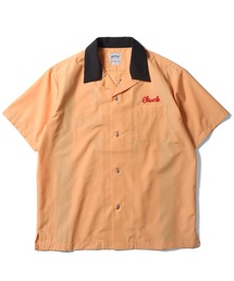 ボーリングシャツ」に該当するオレンジ/橙色系のメンズファッション