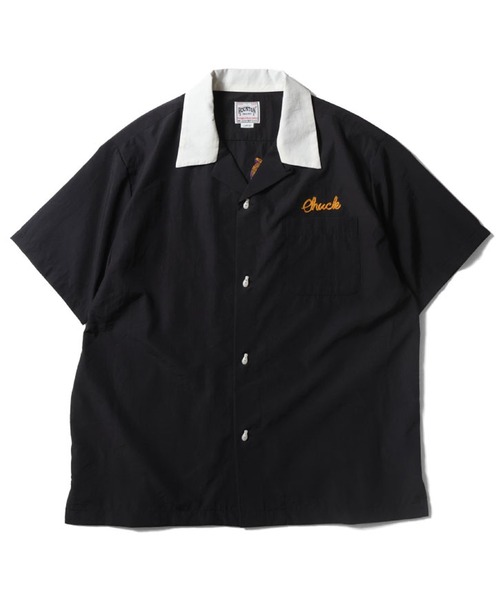 HOUSTON(ヒューストン)の「HOUSTON ブロードボーリングシャツ(BOL's)(シャツ/ブラウス・メンズ・オフホワイト/ブラック/オレンジ・MEDIUM/XX-LARGE/X-LARGE/LARGE/SMALL)」の7枚目の写真