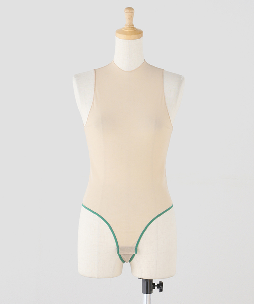 overneath(オーバーニース)の「OVERNEATH BODYSUIT089:ボディスーツ(その他トップス・レディース・ベージュ・MEDIUM)」の1枚目の写真
