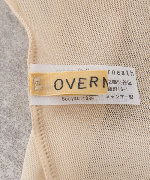overneath(オーバーニース)の「OVERNEATH BODYSUIT089:ボディスーツ(その他トップス・レディース・ベージュ・MEDIUM)」の4枚目の写真