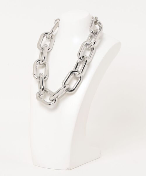 an meets zakka（アンミツザッカ）の「an meets zakka 【COMONONOSA(コモノノサ) 】OMOCHA CHAIN(オモチャチェーン) ネックレス -ウルトラファット- (50cm)（ネックレス・レディース・シルバー/ガンメタ/ゴールド・ONESIZE）」の4枚目の写真