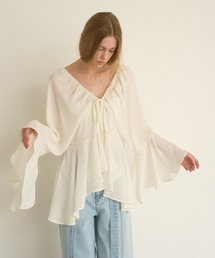 MIELI INVARIANT | Airy Ciffon Gather Blouse(シャツ/ブラウス)