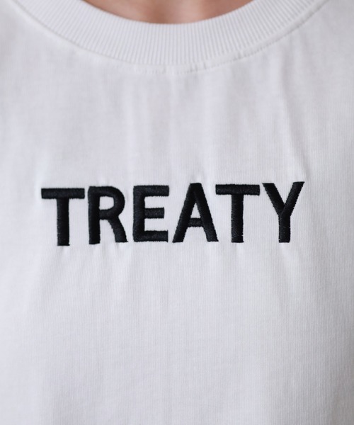 atONE(アットワン)の「ロゴ刺繍ヘビーウェイトTシャツ 半袖(Tシャツ/カットソー・レディース・ブラック/オフホワイト・M)」の20枚目の写真