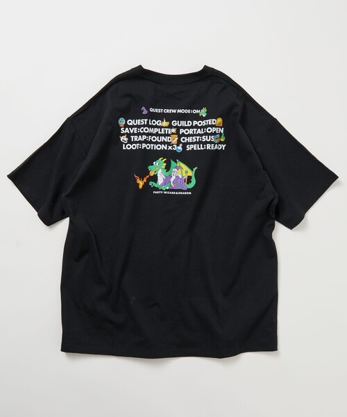 FREAK'S STORE(フリークスストア)の「限定展開 Wakana Yamazaki×FREAK'S STORE RPGグラフィック バックプリント クルーネック Tシャツ(Tシャツ/カットソー・メンズ・ブラック/ホワイト・SMALL/LARGE/MEDIUM)」の2枚目の写真