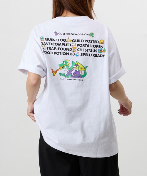 FREAK'S STORE(フリークスストア)の「限定展開 Wakana Yamazaki×FREAK'S STORE RPGグラフィック バックプリント クルーネック Tシャツ(Tシャツ/カットソー・メンズ・ブラック/ホワイト・SMALL/LARGE/MEDIUM)」の17枚目の写真