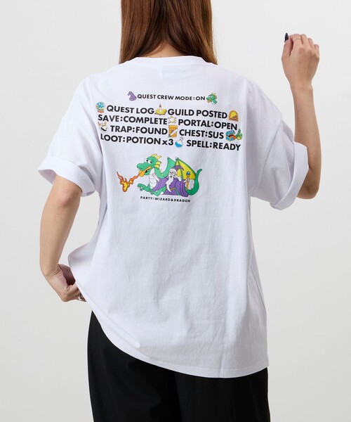 FREAK'S STORE(フリークスストア)の「限定展開 Wakana Yamazaki×FREAK'S STORE RPGグラフィック バックプリント クルーネック Tシャツ(Tシャツ/カットソー・メンズ・ブラック/ホワイト・SMALL/LARGE/MEDIUM)」の18枚目の写真